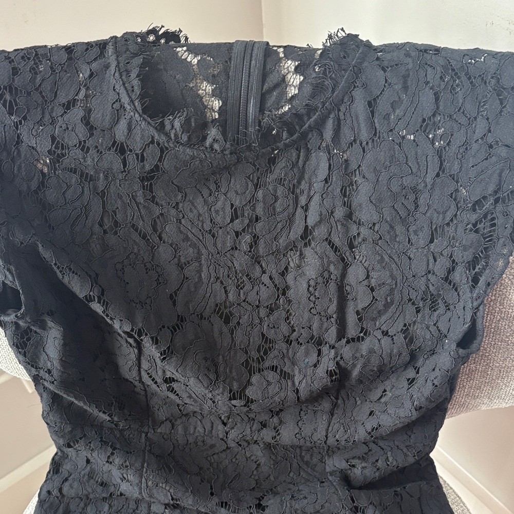 Chic Black Lace Long Sleeve Dress
